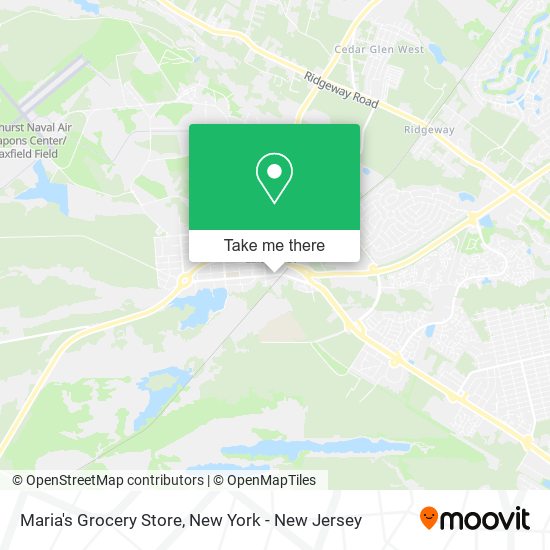 Mapa de Maria's Grocery Store