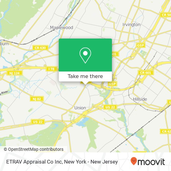 ETRAV Appraisal Co Inc map