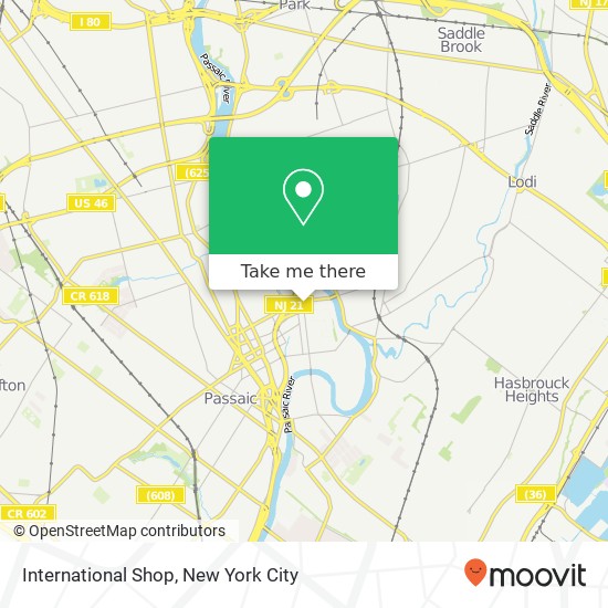 International Shop map