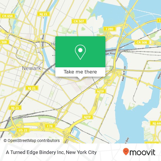 A Turned Edge Bindery Inc map