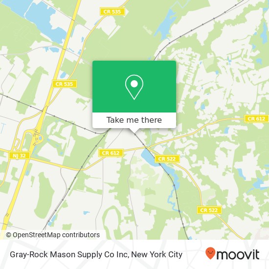 Gray-Rock Mason Supply Co Inc map