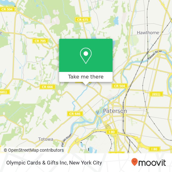 Mapa de Olympic Cards & Gifts Inc