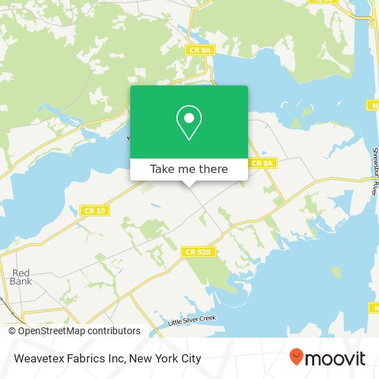 Weavetex Fabrics Inc map