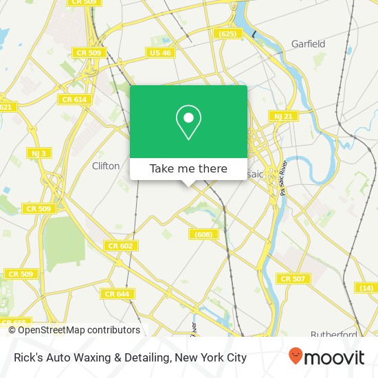 Rick's Auto Waxing & Detailing map