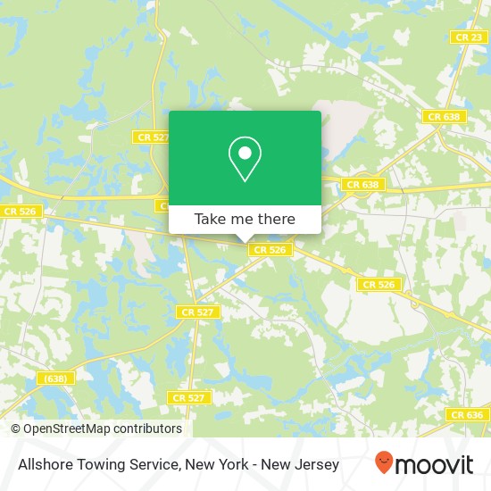 Mapa de Allshore Towing Service