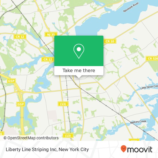 Liberty Line Striping Inc map