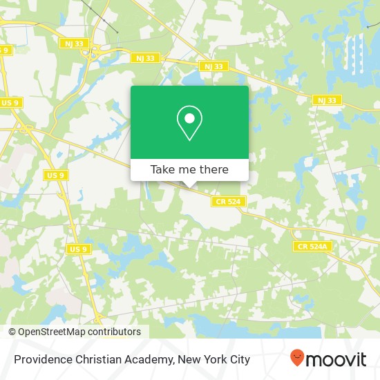 Mapa de Providence Christian Academy