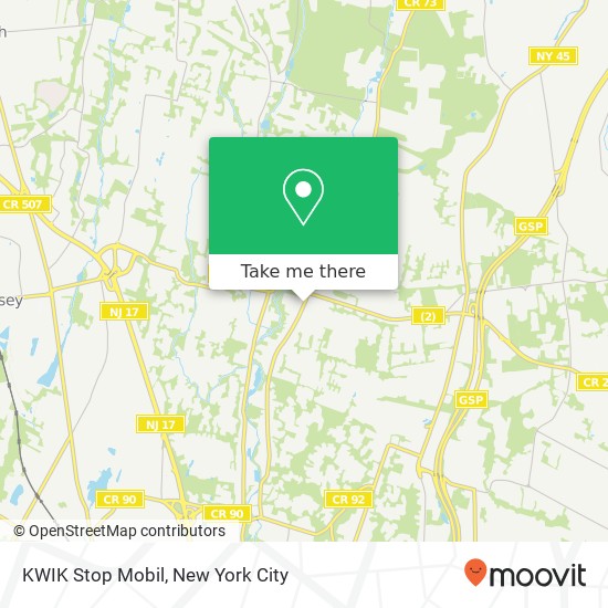 KWIK Stop Mobil map
