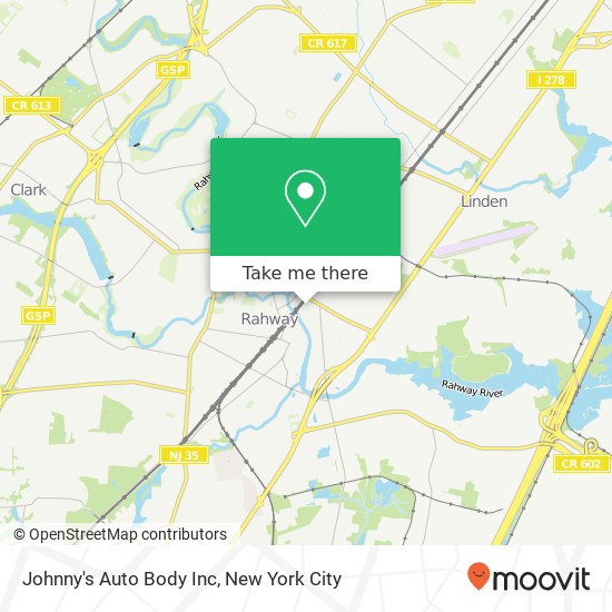 Johnny's Auto Body Inc map