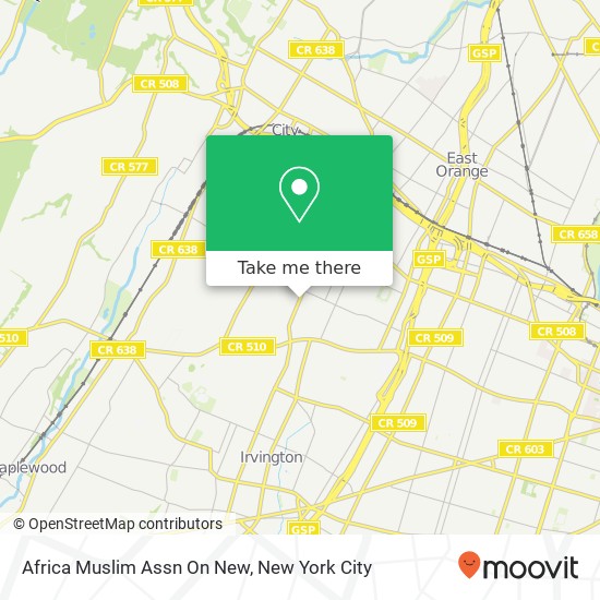 Mapa de Africa Muslim Assn On New