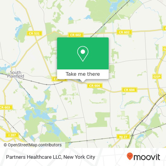 Partners Healthcare LLC map