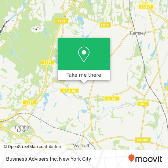 Business Advisers Inc map