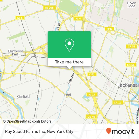 Mapa de Ray Saoud Farms Inc