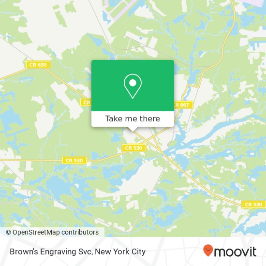 Brown's Engraving Svc map