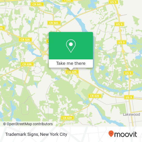 Trademark Signs map