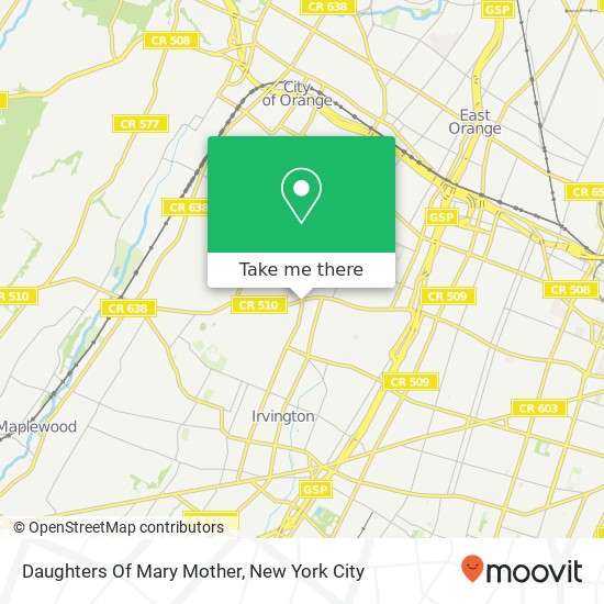 Daughters Of Mary Mother map