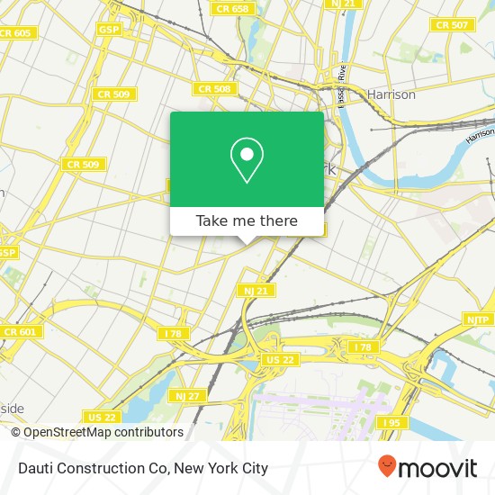 Dauti Construction Co map