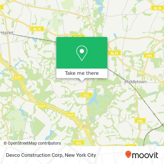 Devco Construction Corp map