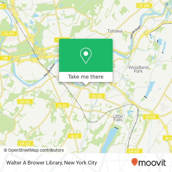 Walter A Brower Library map