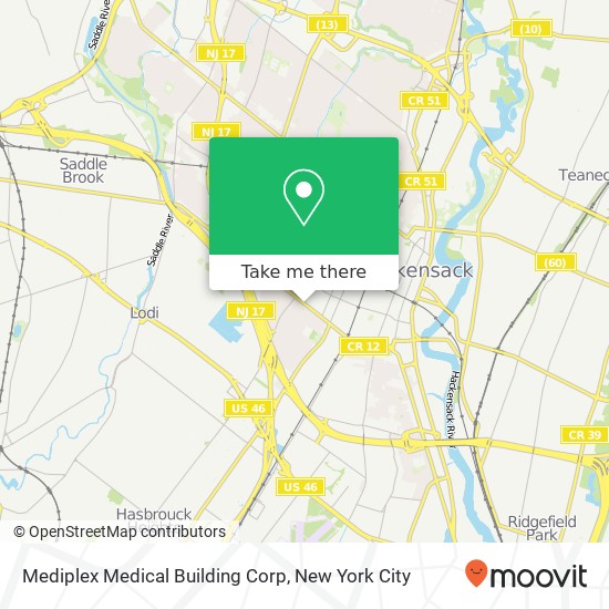 Mediplex Medical Building Corp map