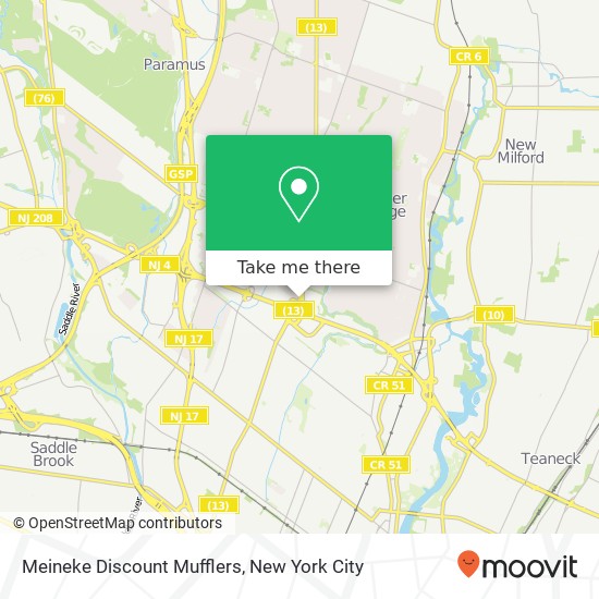 Meineke Discount Mufflers map