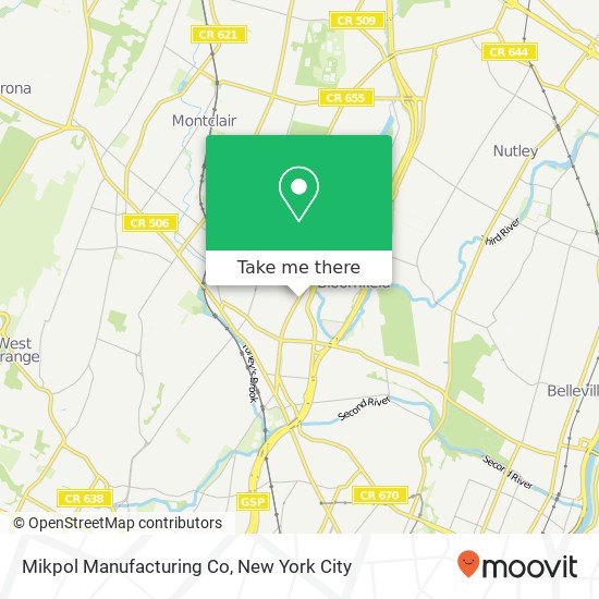 Mikpol Manufacturing Co map