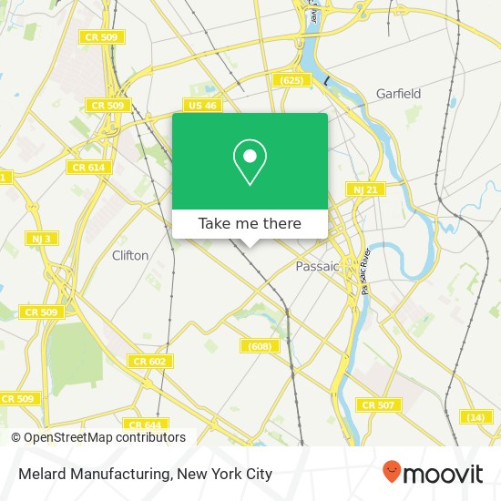 Melard Manufacturing map