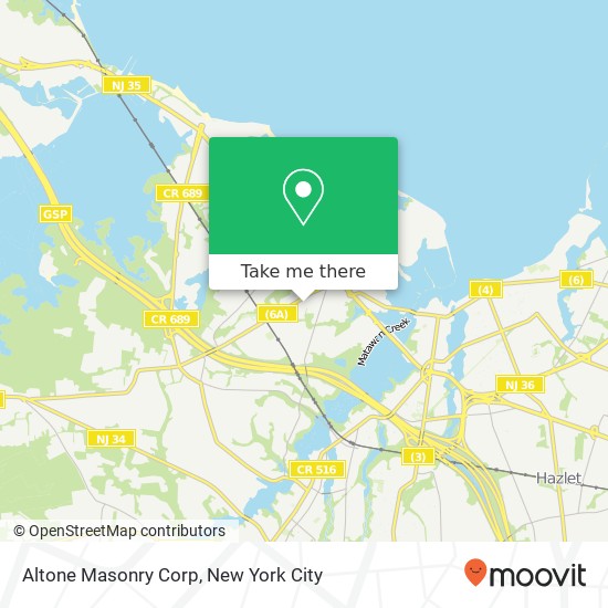 Altone Masonry Corp map