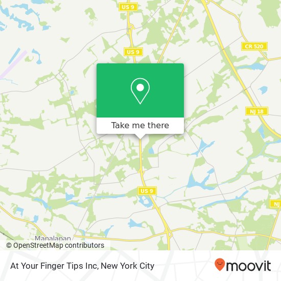 Mapa de At Your Finger Tips Inc