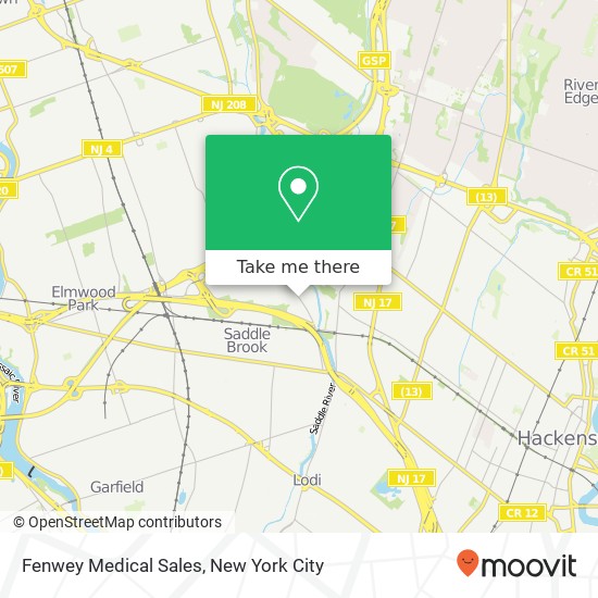 Mapa de Fenwey Medical Sales