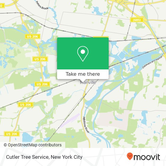 Cutler Tree Service map