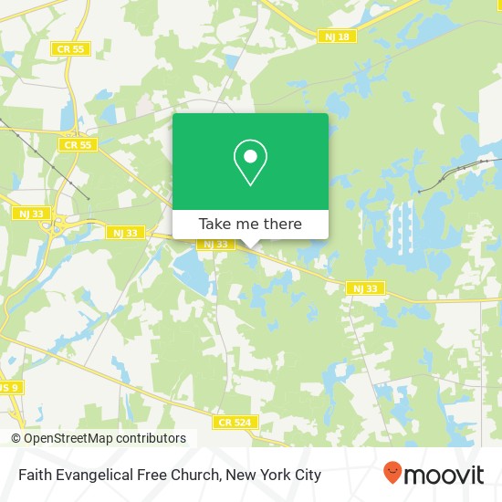 Mapa de Faith Evangelical Free Church