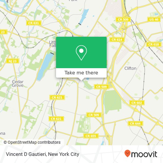 Vincent D Gautieri map