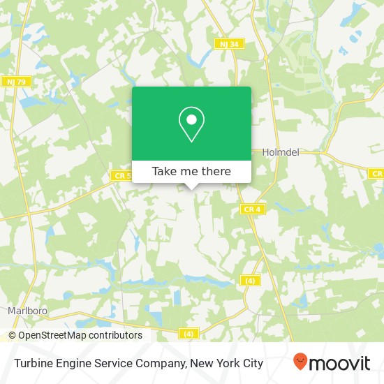 Turbine Engine Service Company map