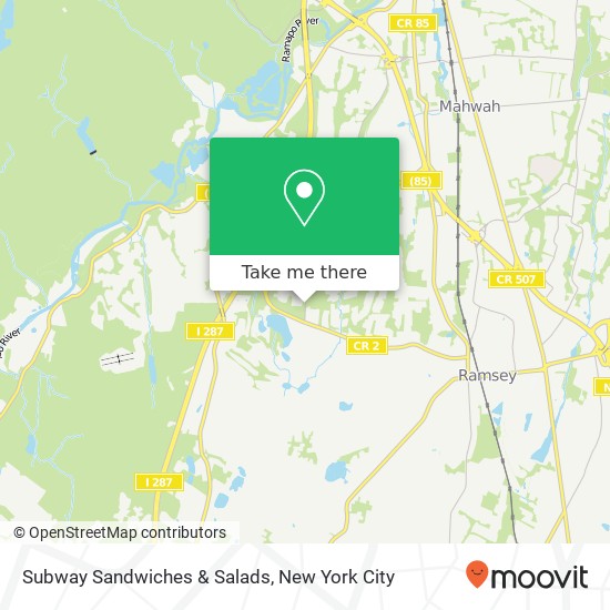 Subway Sandwiches & Salads map