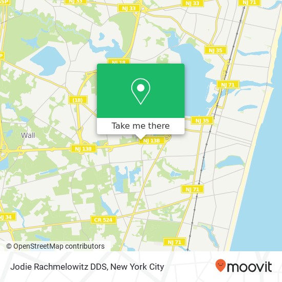 Jodie Rachmelowitz DDS map