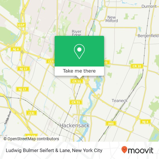 Mapa de Ludwig Bulmer Seifert & Lane
