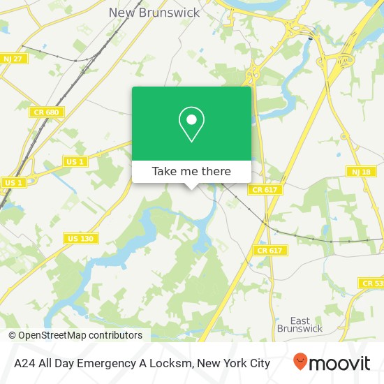 Mapa de A24 All Day Emergency A Locksm