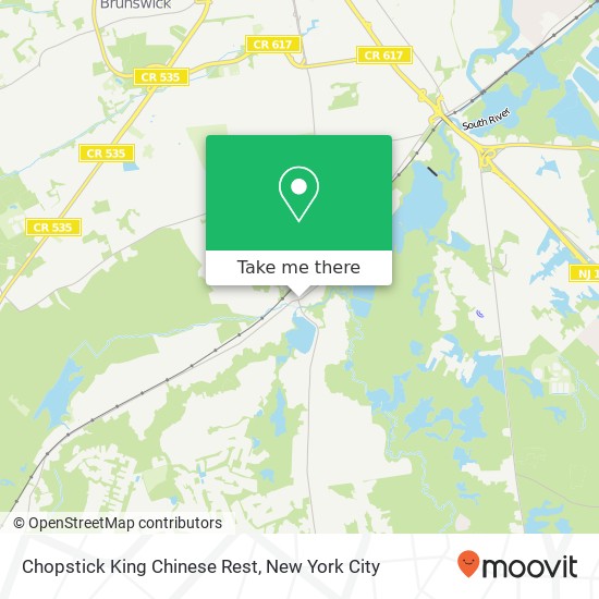 Mapa de Chopstick King Chinese Rest