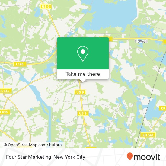 Mapa de Four Star Marketing