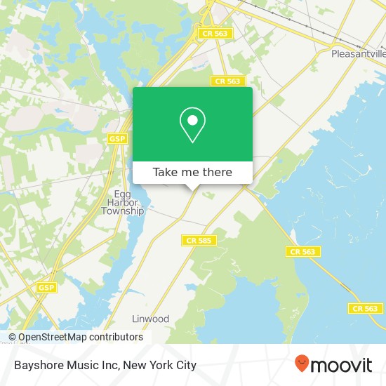 Mapa de Bayshore Music Inc