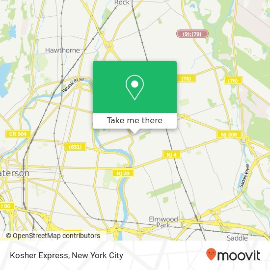 Kosher Express map