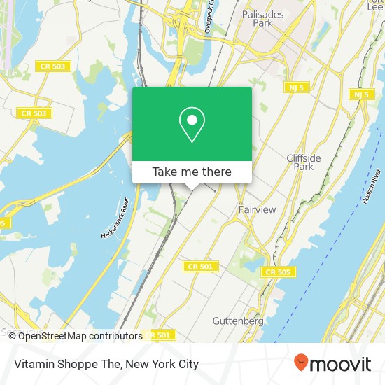 Mapa de Vitamin Shoppe The