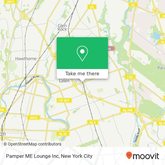 Mapa de Pamper ME Lounge Inc