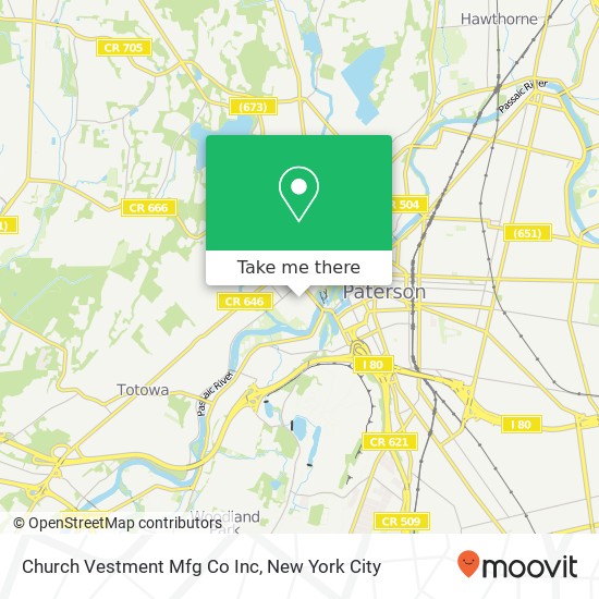 Mapa de Church Vestment Mfg Co Inc