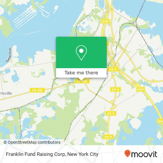 Franklin Fund Raising Corp map