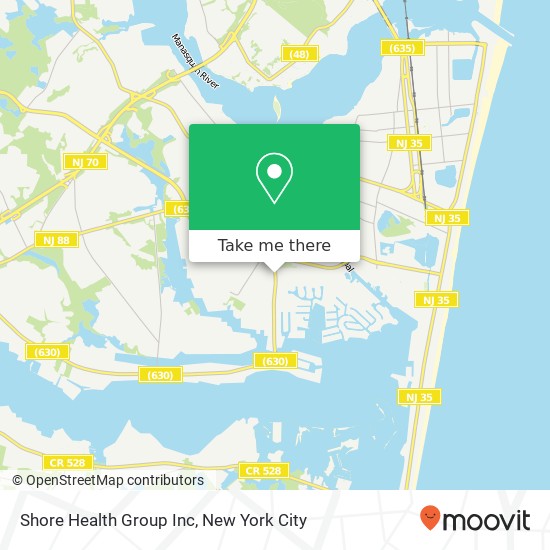 Mapa de Shore Health Group Inc