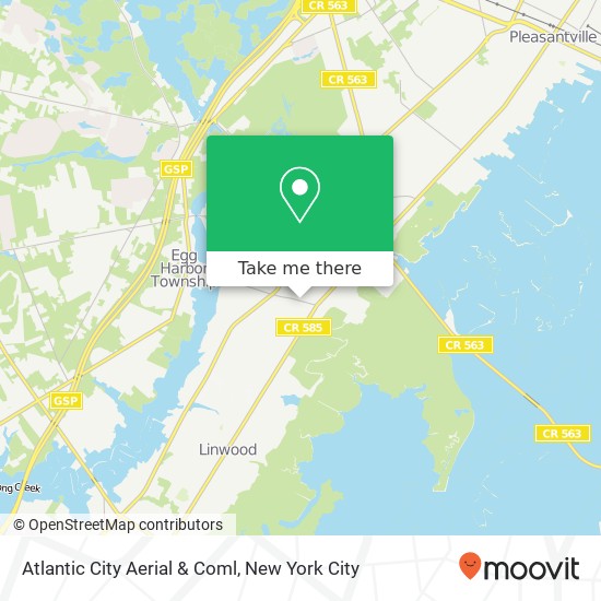 Atlantic City Aerial & Coml map