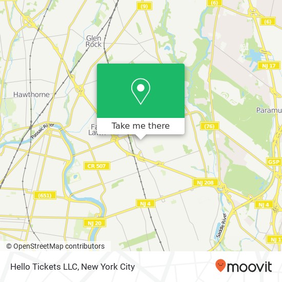 Mapa de Hello Tickets LLC