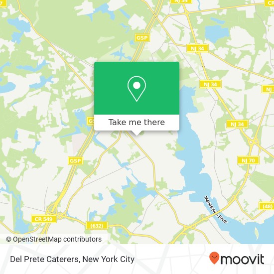 Del Prete Caterers map